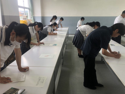 農業鑑定競技校内